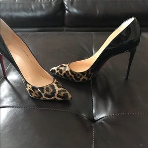 Pigalle Follies 100 Patent Degrade Leopard